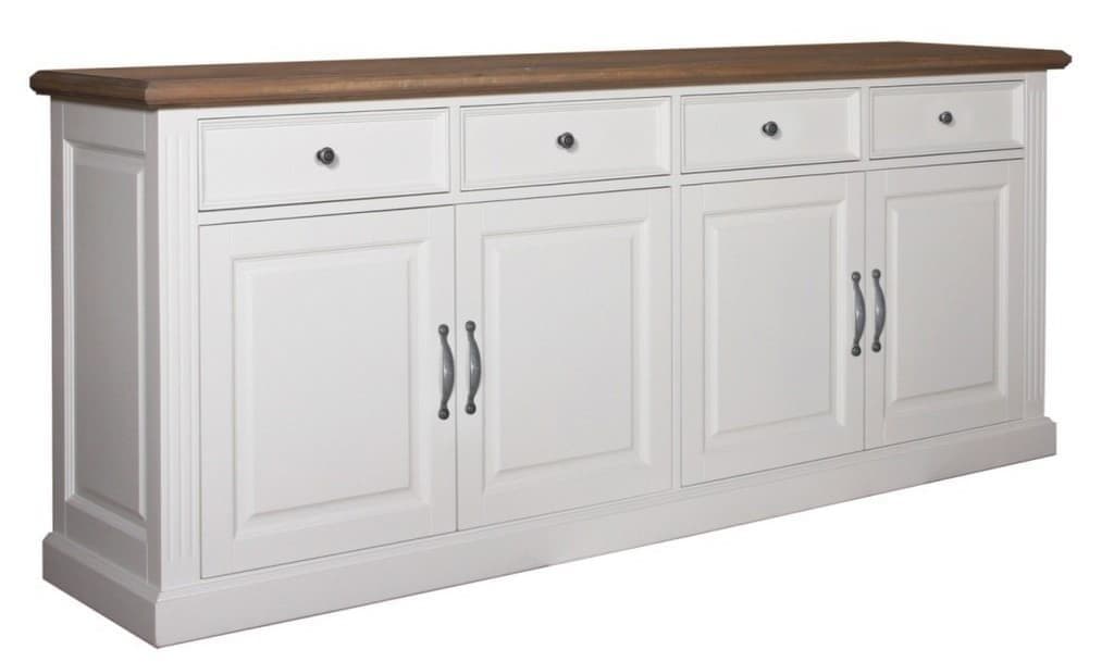Bufet Lovely Oak cu 4 usi si 4 sertare
