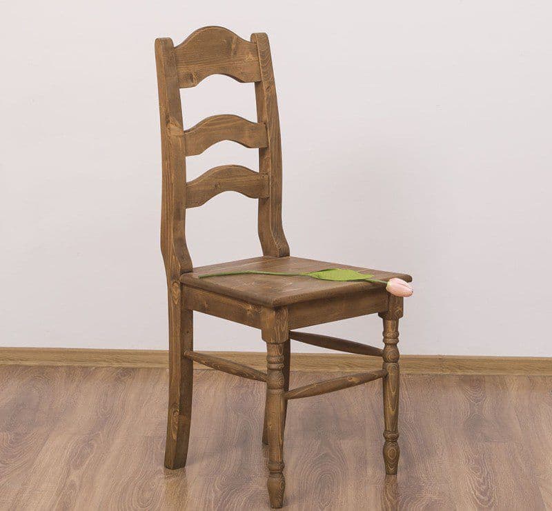Scaun Afrodita lemn masiv, finisaj natural ceara, 44 x 44 x 102 cm