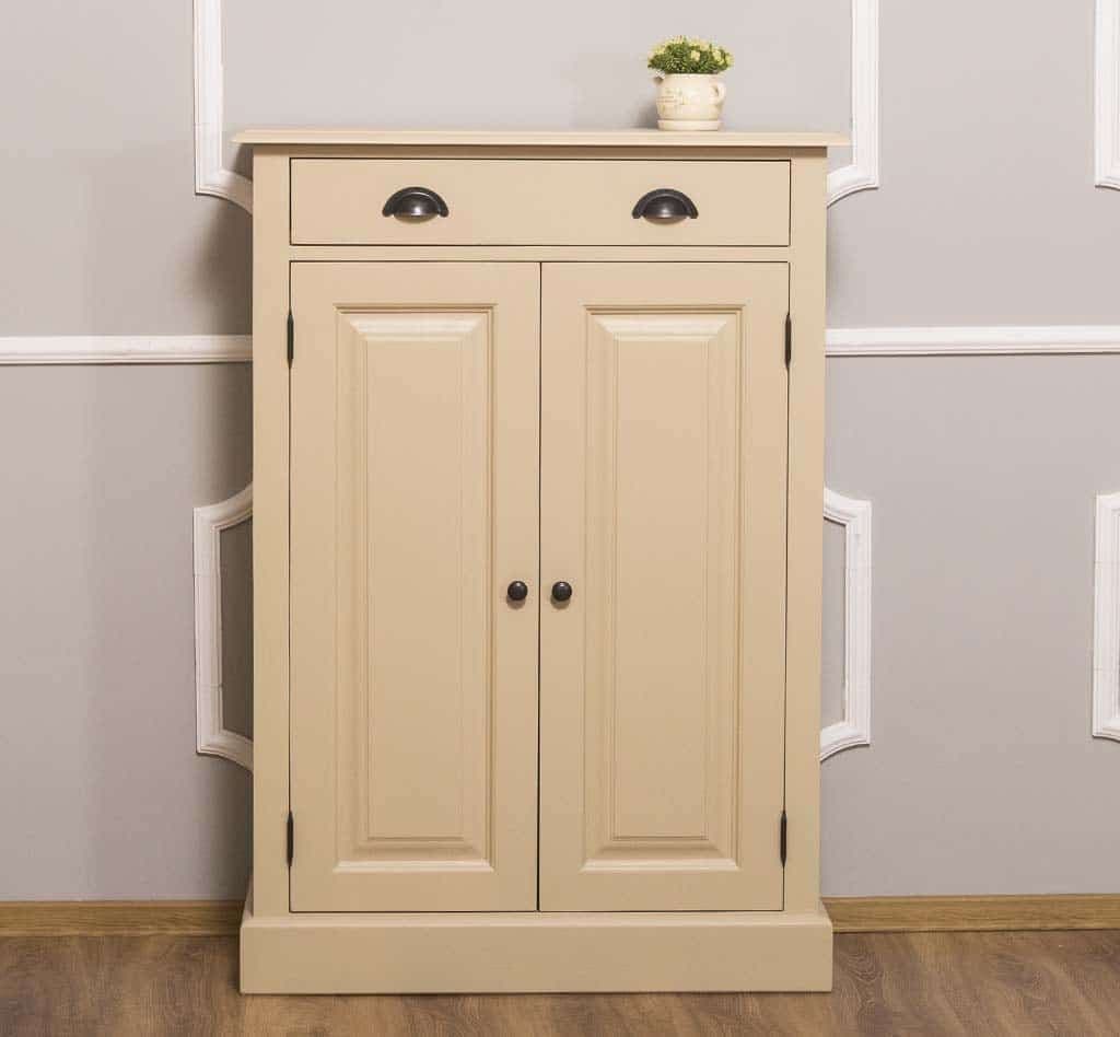 Comoda hol cu 2 usi si 1 sertar lemn masiv, 85 x 35 x 120 cm