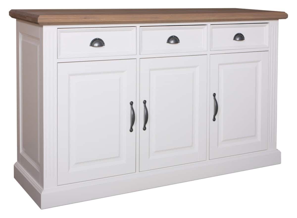 Bufet Lovely Oak cu 3 usi si 3 sertare