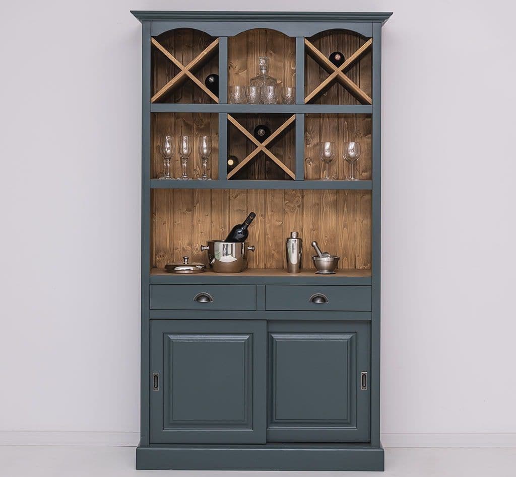 Mobilier de bar, cu suport pentru sticle, 120 x 41 x 210 cm, lemn masiv